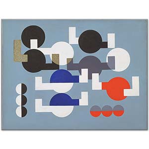Composition of Circles and Overlapping Angles by Sophie Taeuber Arp