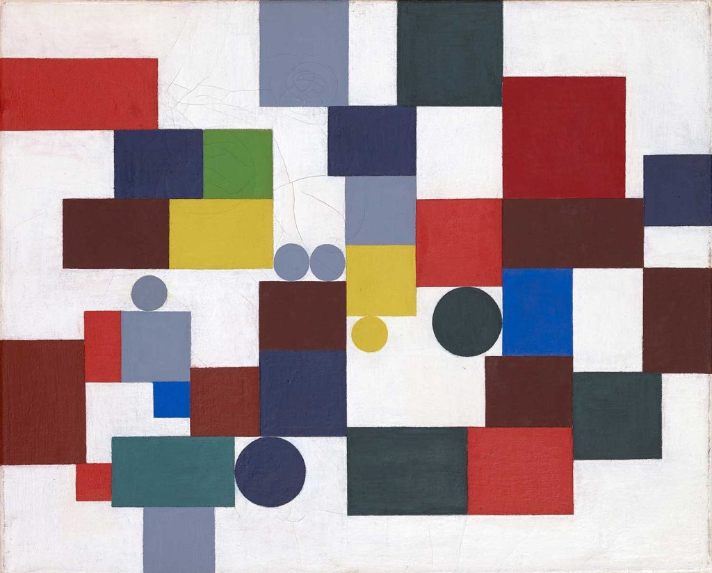 Composition with Tetragons by Sophie Taeuber Arp