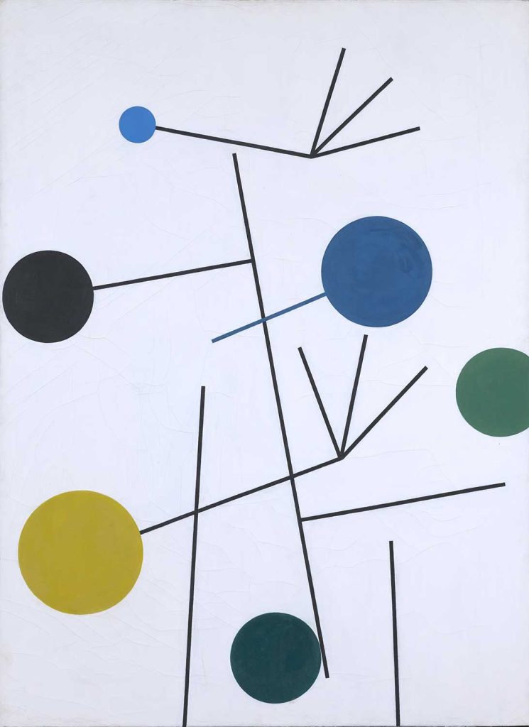 Rising Falling Clinging Flying by Sophie Taeuber Arp