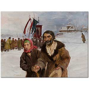 Highlanders’ Procession by Teodor Axentowicz