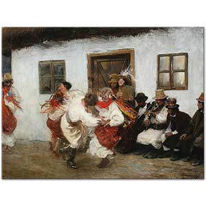 Ukrainian Folk Dance by Teodor Axentowicz