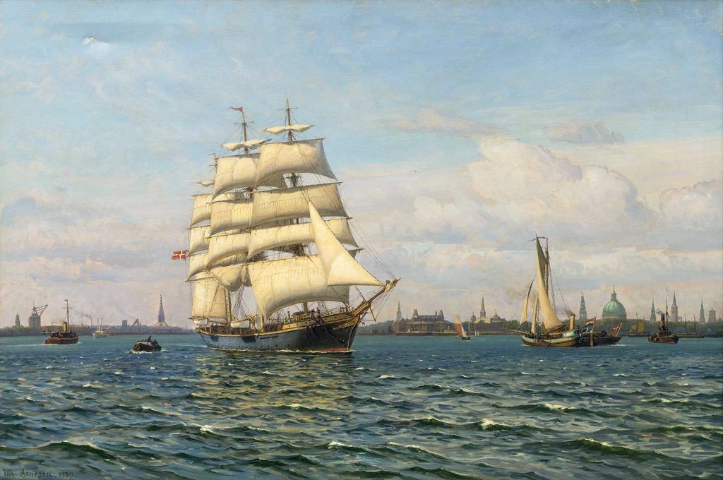 The School Ship Georg Stage by Vilhem Arnesen