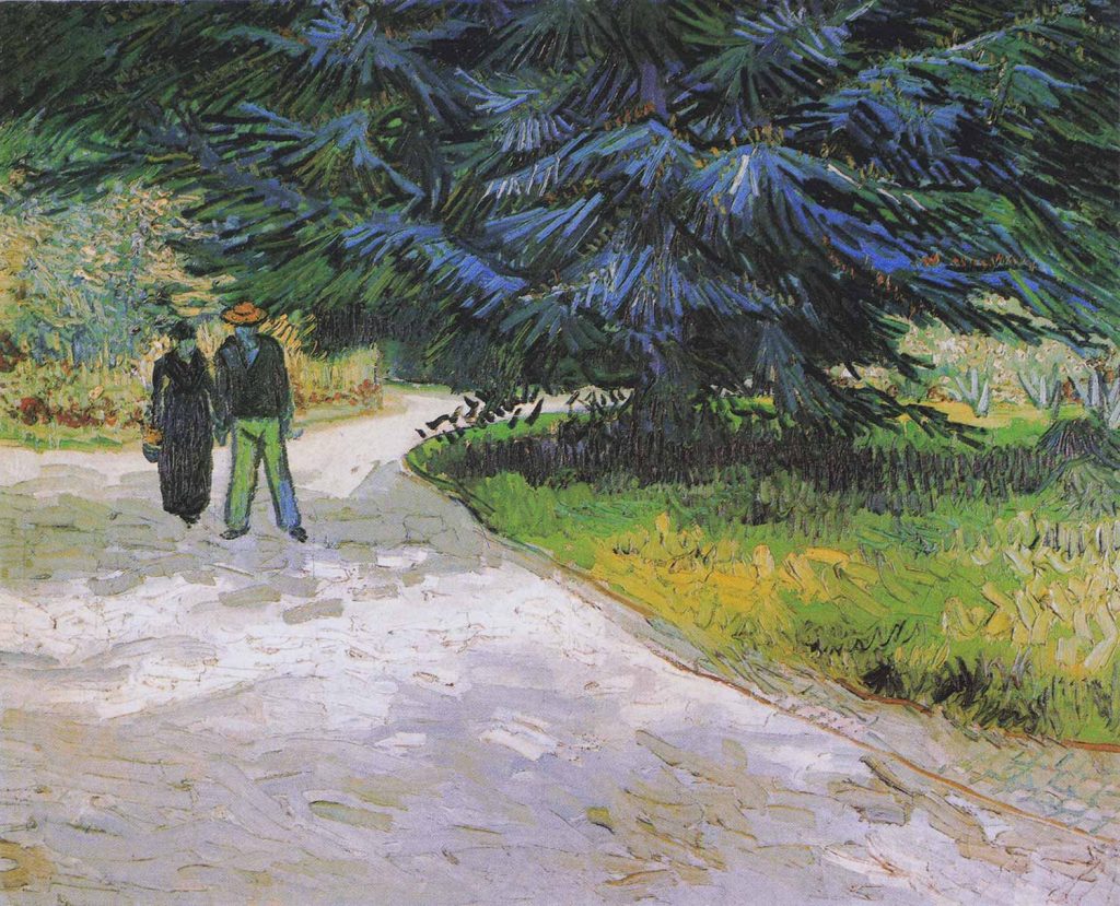 Couple in the Park at Arles by Vincent van Gogh