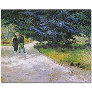 Couple in the Park at Arles by Vincent van Gogh
