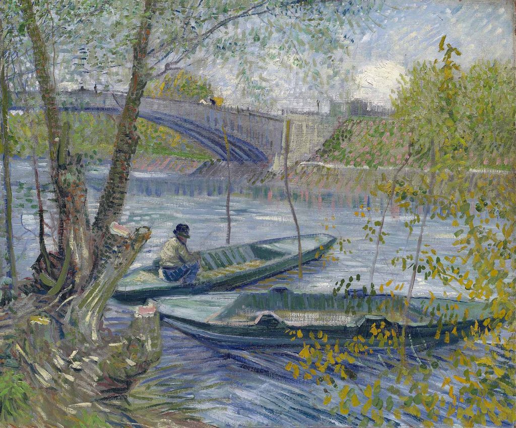 Fishing in Spring The Pont de Clichy by Vincent van Gogh