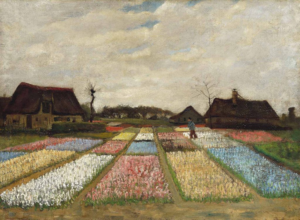 Flower Beds In Holland by Vincent van Gogh