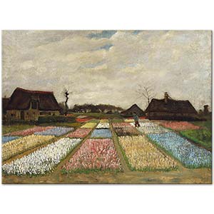 Flower Beds In Holland by Vincent van Gogh