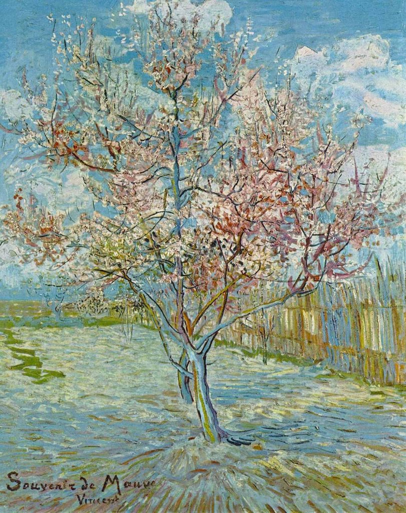 Pink Peach Trees by Vincent van Gogh