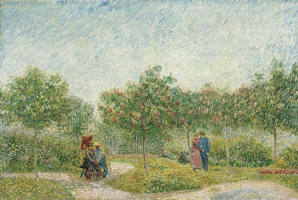 Garden with Courting Couples by Vincent van Gogh