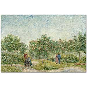 Garden with Courting Couples by Vincent van Gogh