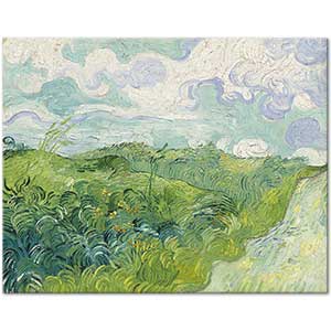 Green Wheat Fields Auvers by Vincent van Gogh