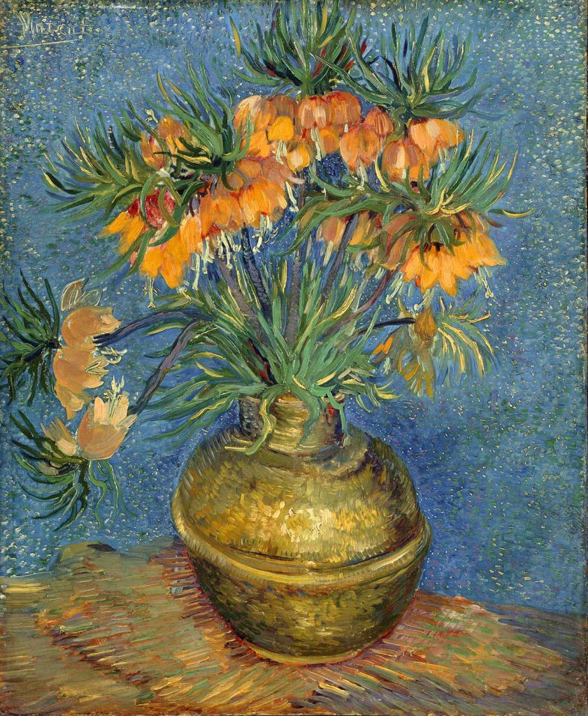 Imperial Fritillaries in a Copper Vase by Vincent van Gogh