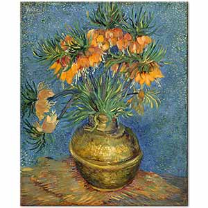 Imperial Fritillaries in a Copper Vase by Vincent van Gogh