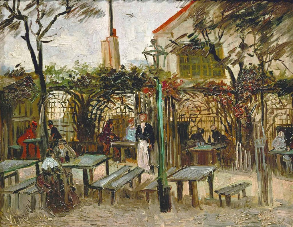 La Guinguette Terrace of a Cafe on Montmartre by Vincent van Gogh