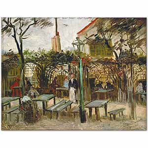 Terrace of a Cafe on Montmartre La Guinguette by Vincent van Gogh