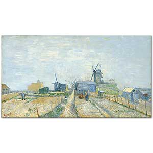 Windmills and Allotments Montmartre by Vincent van Gogh