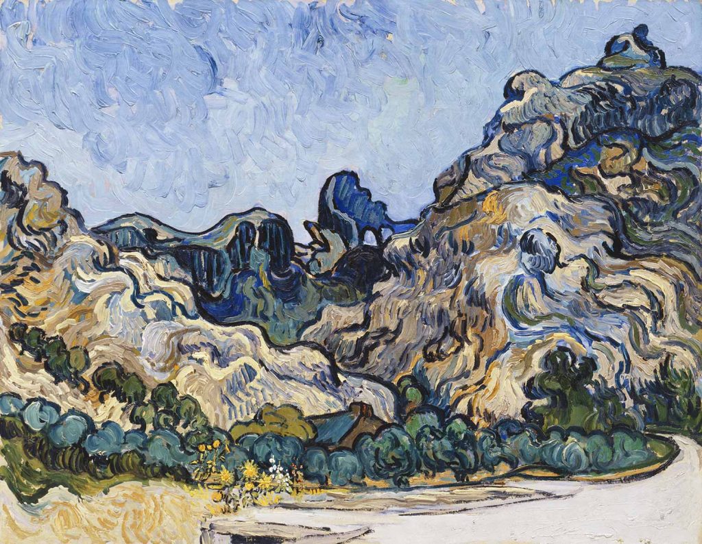Mountains at Saint-Remy by Vincent van Gogh