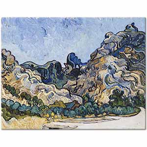 Mountains at Saint-Remy by Vincent van Gogh