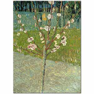 Peach Tree in Blossom by Vincent van Gogh