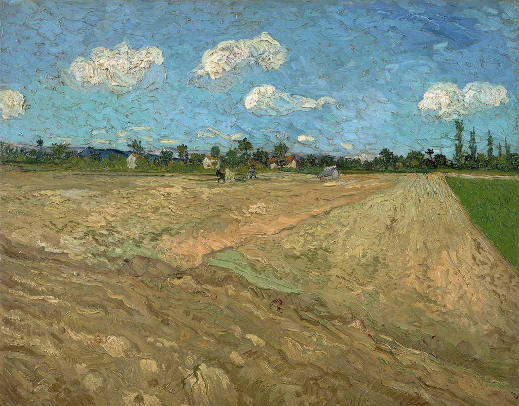Ploughed Fields ('The Furrows') by Vincent van Gogh