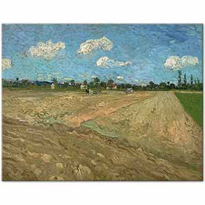 Ploughed Fields ('The Furrows') by Vincent van Gogh