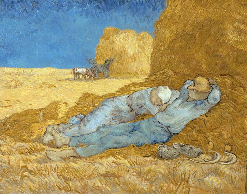 Noon - Rest from Work (after Millet) by Vincent van Gogh