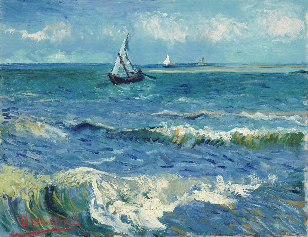Seascape near Les Saintes-Maries-de-la-Mer by Vincent van Gogh