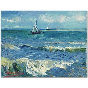 Seascape near Les Saintes-Maries-de-la-Mer by Vincent van Gogh