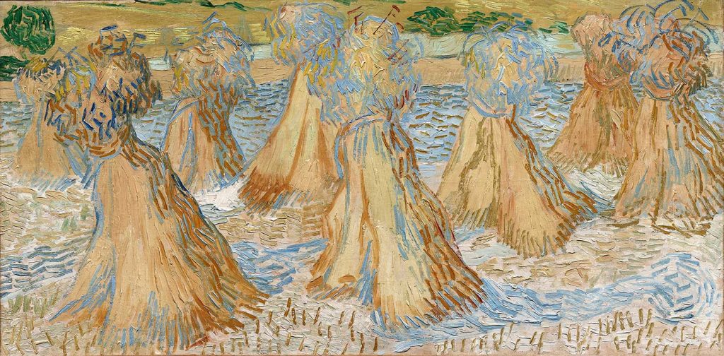 Sheaves Of Wheat by Vincent van Gogh