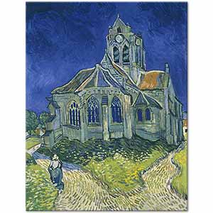 The Church at Auvers-sur-Oise by Vincent van Gogh