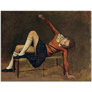 Thérèse sur une Banquette by Balthus