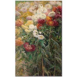Chrysanthemums in the Garden by Gustave Caillebotte