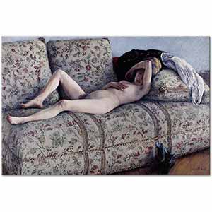 Nude on a Couch by Gustave Caillebotte