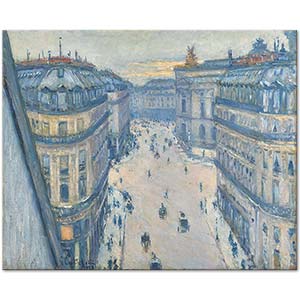 Rue Halevy Seen From The Sixth Floor by Gustave Caillebotte