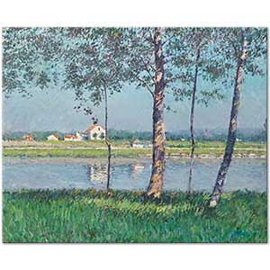 Rive de la Seine au Petit-Gennevilliers by Gustave Caillebotte