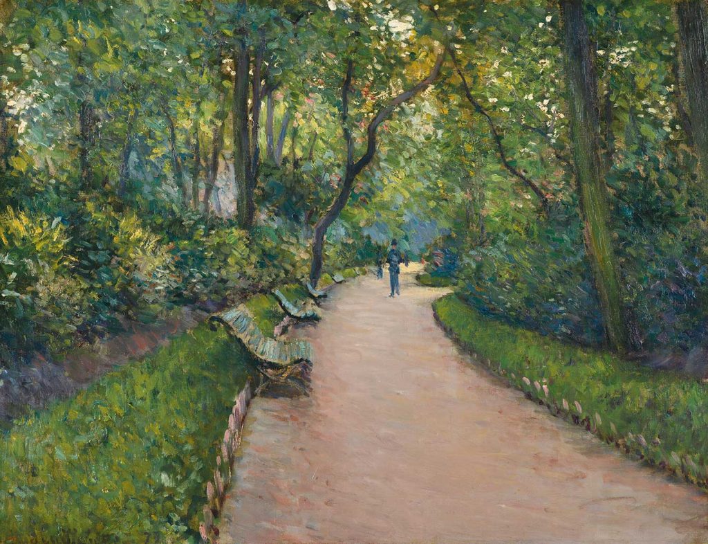 Le Parc Monceau by Gustave Caillebotte