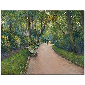 Le Parc Monceau by Gustave Caillebotte