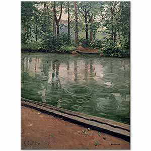 The Yerres Effect of Rain by Gustave Caillebotte