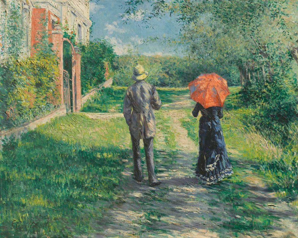 Couple on a Walk by Gustave Caillebotte