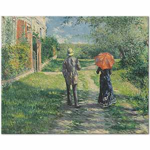 Couple on a Walk by Gustave Caillebotte