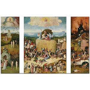 The Haywain Triptych by Hieronymus Bosch