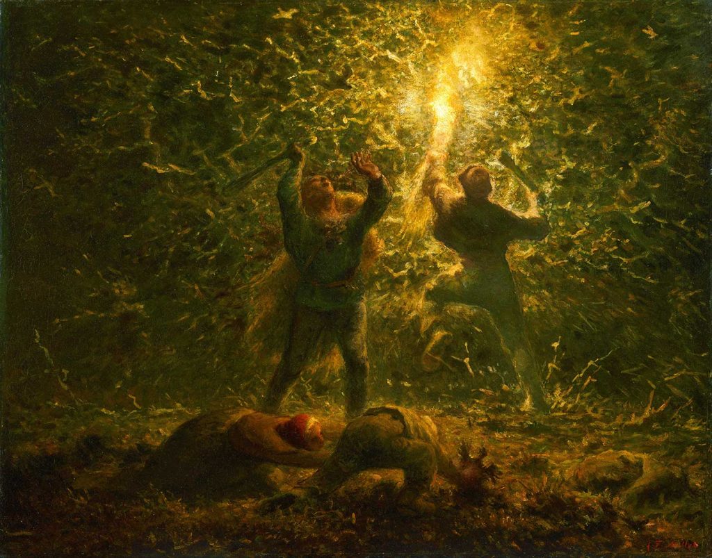 Bird's-Nesters by Jean-François Millet