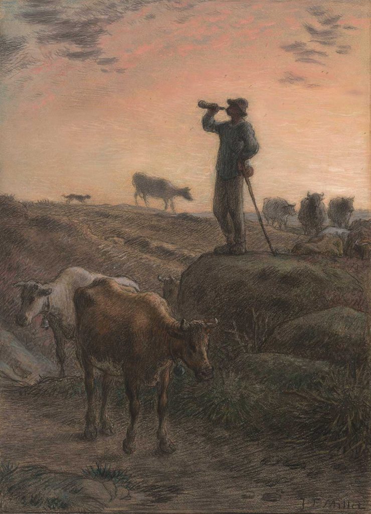 Calling Home The Cows by Jean-François Millet