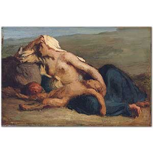 Hagar and Ishmael by Jean-François Millet