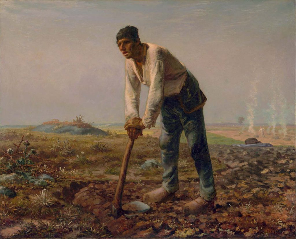 Man with a Hoe by Jean-François Millet