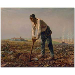 Man with a Hoe by Jean-François Millet