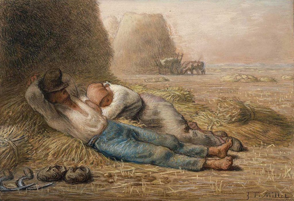 Noonday Rest by Jean-François Millet