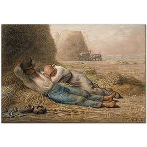 Noonday Rest by Jean-François Millet