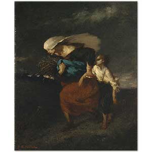 Retreat from the Storm by Jean-François Millet