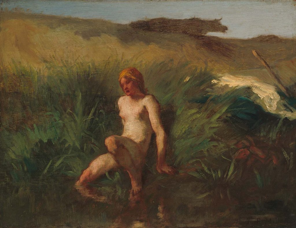 The Bather by Jean-François Millet